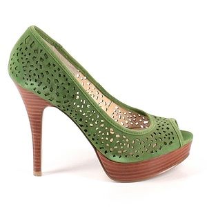 Enzo Angiolini designer Heels 7 m Green